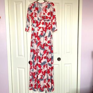 Maternity maxi dress